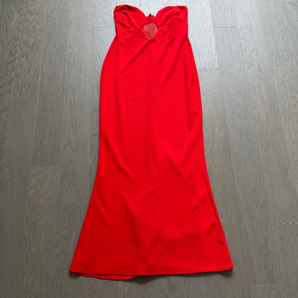 Nookie Red Strapless Maxi Dress - Picture 2 of 14